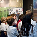 Image of students in the Visitor Education Center.